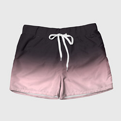 Женские шорты Градиент: от черного к розовому