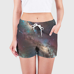 Шорты женские Бескрайняя Вселенная, цвет: 3D-принт — фото 2