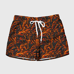 Женские шорты Огненная лава