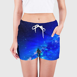 Шорты женские Космос млечный путь, цвет: 3D-принт — фото 2