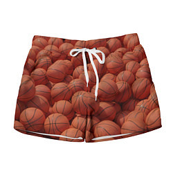 Женские шорты Узор с баскетбольными мячами