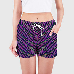 Шорты женские Mirror abstraction - neural network, цвет: 3D-принт — фото 2