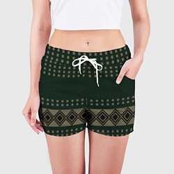 Шорты женские Паттерн СССР 80 Слово пацана сериал, цвет: 3D-принт — фото 2