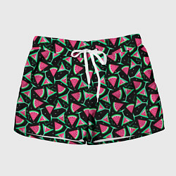 Шорты женские Арбузный коктейль, цвет: 3D-принт