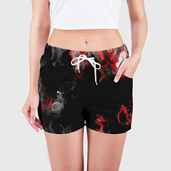 Шорты женские Дым и текстуры, цвет: 3D-принт — фото 2