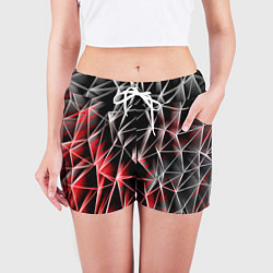 Шорты женские Текстуры сетка, цвет: 3D-принт — фото 2