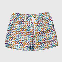 Женские шорты Паттерн из симметричных фигур