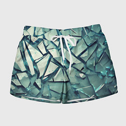 Женские шорты Битое стекло текстура