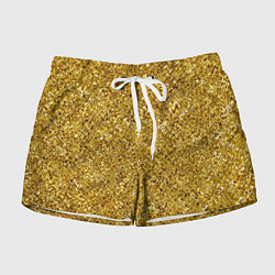 Женские шорты Золотой волнистый с переливами