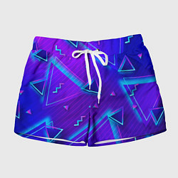Шорты женские Neon Pattern colored, цвет: 3D-принт
