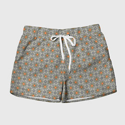 Шорты женские Геометрический разноцветный узор, цвет: 3D-принт