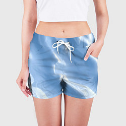 Шорты женские Снежный покров, цвет: 3D-принт — фото 2