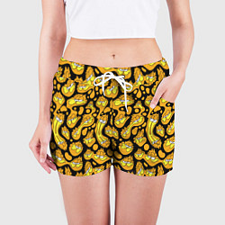 Шорты женские Гарфилд паттерн, цвет: 3D-принт — фото 2