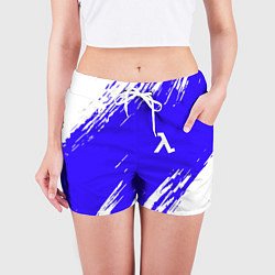 Шорты женские Half life белые краски, цвет: 3D-принт — фото 2