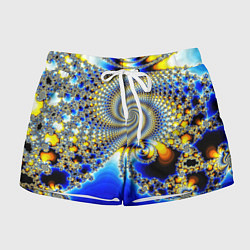 Женские шорты Фрактальный психоделики узор
