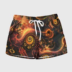 Женские шорты Оптические узоры фракталы