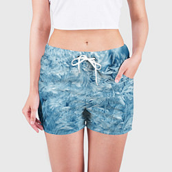 Шорты женские Морозный узор, цвет: 3D-принт — фото 2