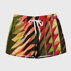 Женские шорты Красно-чёрная абстракция