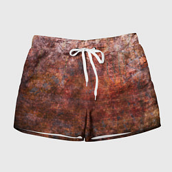 Женские шорты Абстракция - rusty wall