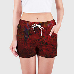 Шорты женские Абстракция - dark grunge mood, цвет: 3D-принт — фото 2