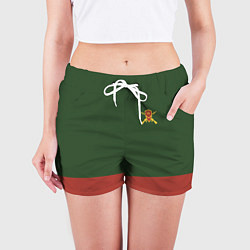 Шорты женские Мотострелковые войска: герб со щитом, цвет: 3D-принт — фото 2