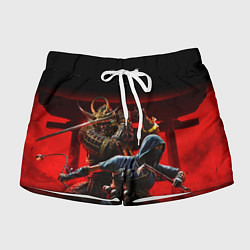 Шорты женские Assassins Creed Тени, цвет: 3D-принт