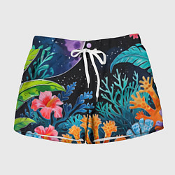 Женские шорты Космические кораллы