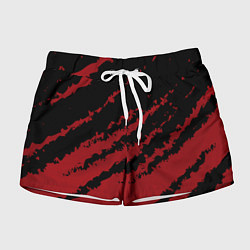 Женские шорты The color is red and black