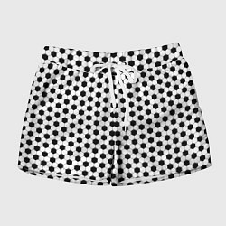 Женские шорты Текстура футбольного мяча