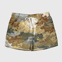 Женские шорты Золотистый камуфляж
