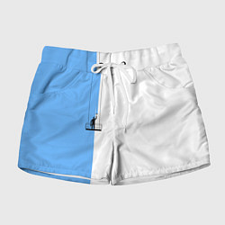 Шорты женские Моляр красит стену, цвет: 3D-принт