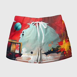 Женские шорты Сюрреалистичная абстракция