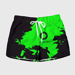 Шорты женские Portal черный дым, цвет: 3D-принт