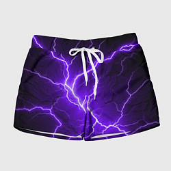Шорты женские Color purple black, цвет: 3D-принт