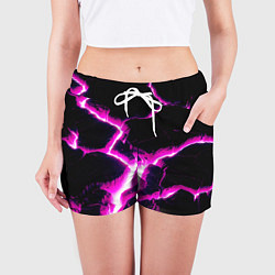 Шорты женские Color pink black, цвет: 3D-принт — фото 2