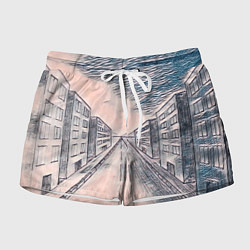 Женские шорты Сумрачный город