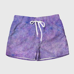 Шорты женские Фиолетовый свет фонаря, цвет: 3D-принт