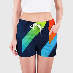 Шорты женские Multicolored, цвет: 3D-принт — фото 2