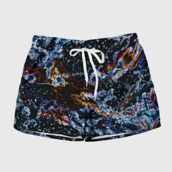 Шорты женские Звёздно-кислотная абстракция, цвет: 3D-принт