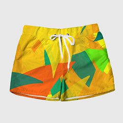 Шорты женские Настроение в цветных тонах, цвет: 3D-принт