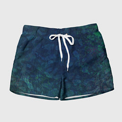 Шорты женские Абстракция - marine camouflage, цвет: 3D-принт