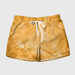 Шорты женские Абстракция - bright yellow, цвет: 3D-принт