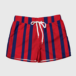 Женские шорты Color black red stripes