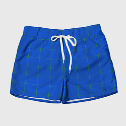 Шорты женские Color blue stripes, цвет: 3D-принт