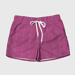 Шорты женские Color pink stripes, цвет: 3D-принт