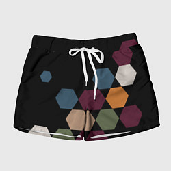 Женские шорты Honeycombs autumn colors