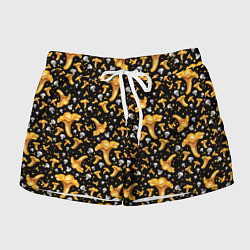 Шорты женские Грибной дождик, цвет: 3D-принт