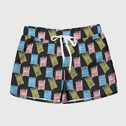 Шорты женские Советские билеты транспорта, цвет: 3D-принт