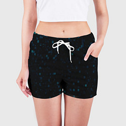 Шорты женские Color dark blue khaki, цвет: 3D-принт — фото 2