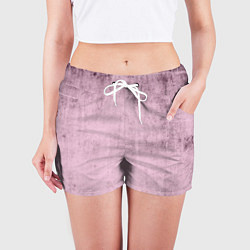 Шорты женские Текстура розовый бетон, цвет: 3D-принт — фото 2
